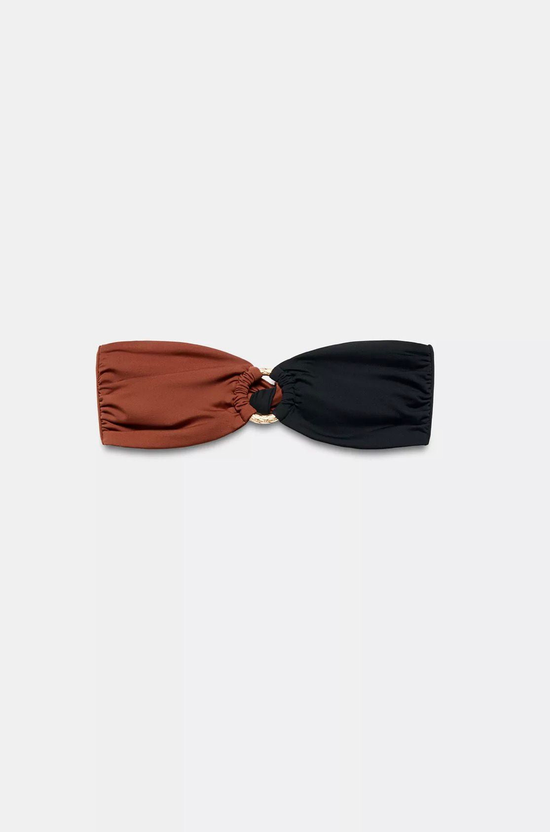 ZARA METAL DETAYLI KOMBİNE BANDEAU BİKİNİ ÜSTÜ ve METAL DETAYLI BİKİNİ ALTI